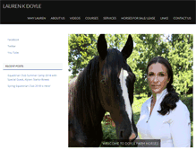 Tablet Screenshot of doylefarmhorses.com